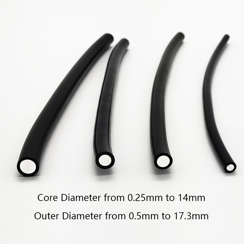 Black-PVC Sheathed Solid Core End Emitting Fiber Optic Cable Black-PVC Sheathed Solid Core End Emitting Fiber Optic Cable